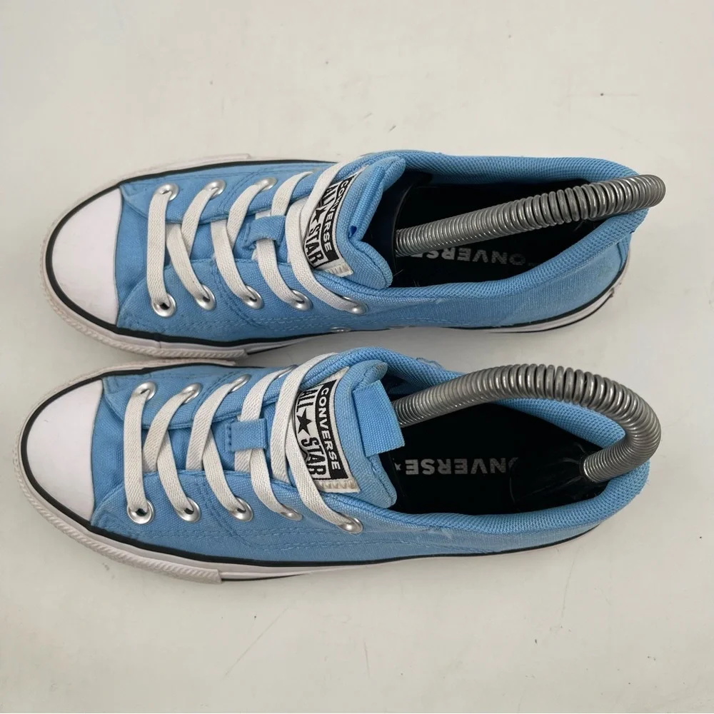 Converse Chuck Taylor AS - SZ 3Y- Blue Canvas Low Top No-Ties Sneakers Shoes